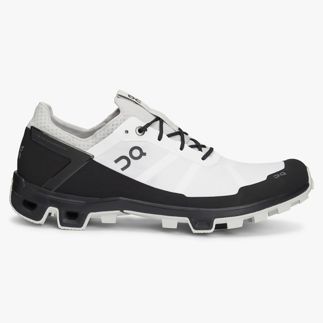 ON Cloudventure Peak Mens - Men's Trail Running Shoes NZ-29563 White/Black